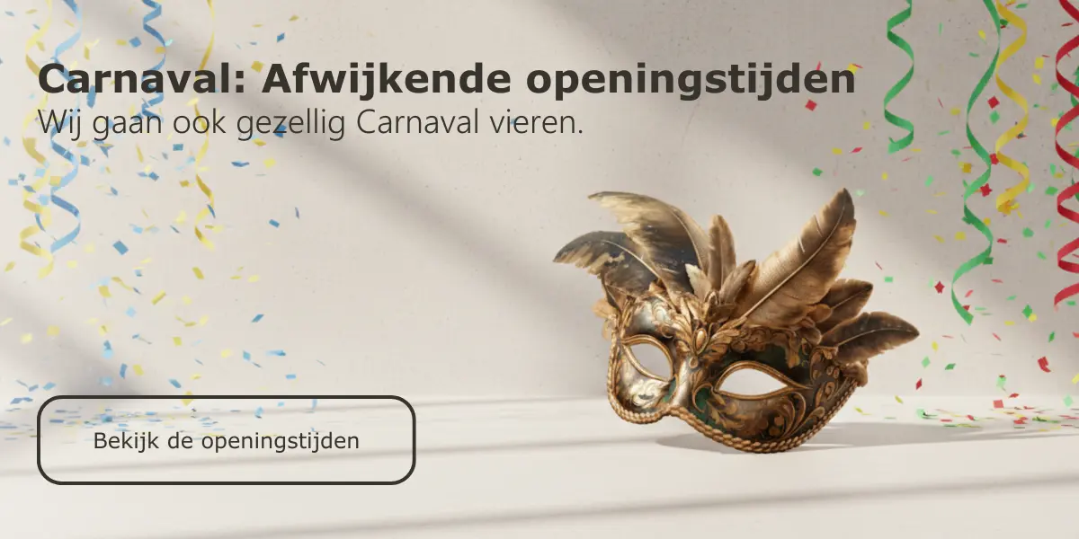Afwjikende opeingstijden tijdens Carnaval